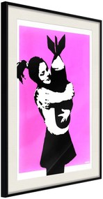 Αφίσα - Banksy: Bomb Hugger - 30x45 - Μαύρο - Με πασπαρτού