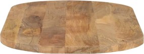 vidaXL Επιφάνεια Τραπεζιού Οβάλ 110x50x2,5 εκ. Μασίφ Ξύλο Μάνγκο