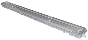 Adeleq Φωτιστικό Στεγανό Μίνι Ip65 Για Λάμπα Led T8 2x120cm 3-8021205