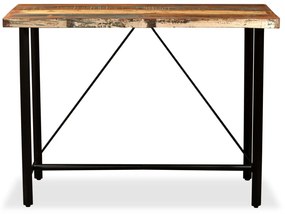 vidaXL Τραπέζι Μπαρ 120 x 60 x 107 εκ. από Μασίφ Ανακυκλωμένο Ξύλο