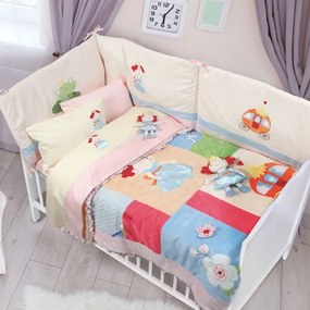 Πάντα Κούνιας 6511 Baby Dream Embroidery Pink Das Home 45x195cm 100% Cotton