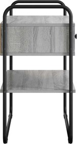 vidaXL Τραπέζι κονσόλας Γκρι Sonoma 100 x 40 x 75 cm