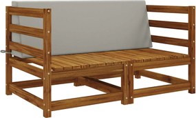 vidaXL Μαξιλάρι πλάτης SOEST 100% Πολυεστέρας Γκρι 120 x 20 x 40 cm