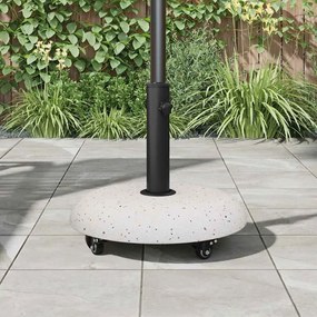 vidaXL Βάση ομπρέλας Λευκό και Μαύρο 45 x 45 x 40 cm