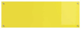 vidaXL Πίσω Πάνελ Κουζίνας Κίτρινο 120 x 40 x 0.6 εκ. σκληρυμένο γυαλί