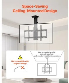 VEVOR Motorized Ceiling TV Mount 32-55 in Screen Electric Adjustable TV Mount
