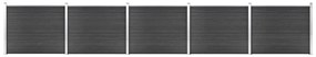 vidaXL Σετ Πάνελ Περίφραξης Γκρι 872 x 146 εκ. από WPC
