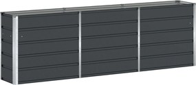 vidaXL Γλάστρα Ανθρακί 240 x 40 x 75 εκ. Ατσάλι