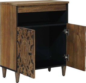 vidaXL Πλαϊνό γραφείο Καφέ 60 x 33 x 75 cm Στερεό ξύλο μάνγκο