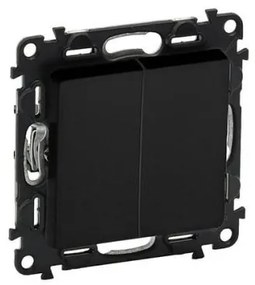 Διακόπτης Διπλός A/R Μαύρο Valena Life 756308 Legrand-756308-Μαύρο 756308