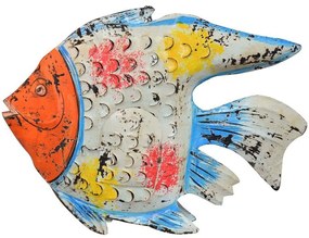 Διακοσμητικό Ψάρι Aqua 029885 61x8x46cm Multi Μέταλλο