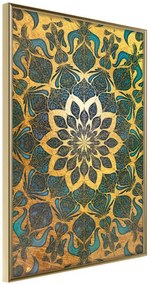 Αφίσα - Oriental Glow - 40x60 - Χρυσό - Χωρίς πασπαρτού