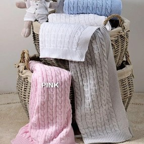 Κουβέρτα Βρεφική Reve Light Pink Down Town Cradle 90x150cm 100% Βαμβάκι