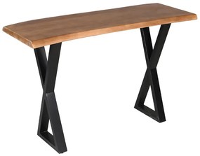 MINGLE ΚΟΝΣΟΛΑ ΦΥΣΙΚΟ ΜΑΥΡΟ 120x40xH76cm - 05-0764