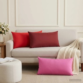 vidaXL Κάλυμμα Μαξιλαριού 2 pcs HEERLEN Κόκκινο 40 x 80 cm Πολυεστέρας