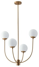 Φωτιστικό Οροφής I-Themys-U4 Brass Luce Ambiente Design Metal, Glass