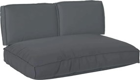 vidaXL Σετ μαξιλαριών 3 pcs Ανθρακί Ύφασμα Όξφορντ