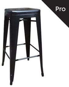 RELIX Σκαμπό Bar-Pro H.67cm, Στοιβαζόμενο, Μέταλλο Βαφή Μαύρο 43x43 H.67cm Ε5193,1