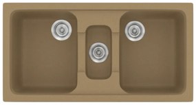 Sanitec Classic 325 Metallic Coffee Ένθετος Νεροχύτης