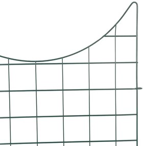 vidaXL Σετ φράχτη για λιμνούλες 8 pcs Πράσινο 50 x 80 cm Ατσάλι