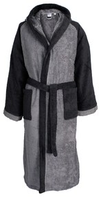 Μπουρνούζι Dimcol 4020 Γκρι/Μαύρο Γκρι,Μαύρο SMALL