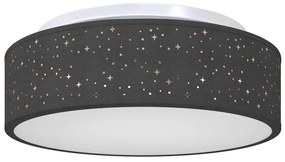vidaXL Λάμπα Οροφής Μαύρο 38 x 13.5 εκ. ύφασμα