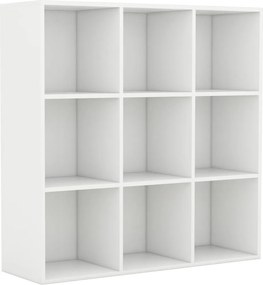 vidaXL Βιβλιοθήκη Λευκή 98 x 29 x 97,5 εκ. Επεξεργασμένο Ξύλο