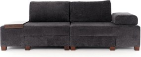 3-Seat Sofa-Bed Perenna Chenille - Anthracite Anthracite