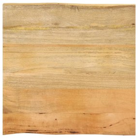 vidaXL Επιφάνεια Τραπεζιού 60x60x2,5 εκ. Live Edge Μασίφ Ξύλο Μάνγκο