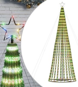 vidaXL Χριστουγεννιάτικο δέντρο LED 688 LED πολύχρωμο 300 εκ.