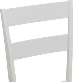 Καρέκλα Dallan pakoworld rubberwood λευκό 40x47.5x89εκ