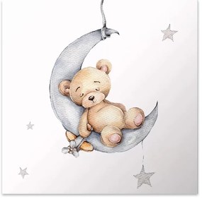 Πίνακας σε καμβά "Baby Bear" Megapap ψηφιακής εκτύπωσης 40x40x3εκ.