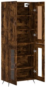 vidaXL Ντουλάπι Καπνιστή Δρυς 69,5x34x180 εκ. από Επεξεργασμένο Ξύλο