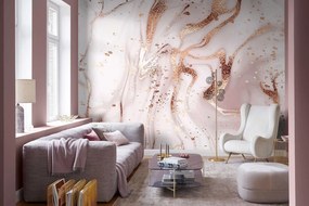 Φωτοταπετσαρία gold metallic