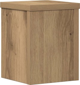 vidaXL Βάσεις Φυτών 2 τεμ. Αρτισιανή Δρυς 15x15x20 εκ. Επεξ. Ξύλο