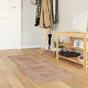 vidaXL Χαλί Runner MARSA Λευκό 50 x 100 cm Πολυέστερ και PVC