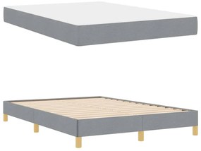 vidaXL Κρεβάτι με ελατήρια Ταμπά, Καφέ 140 x 190 cm