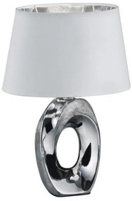 Επιτραπέζιο Φωτιστικό Taba χρυσό ή ασημί Φ23 Trio Lighting-R50511089-Λευκό-Ασημί R50511089
