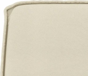 vidaXL Πάγκος Κρεμ 100 x 75 x 76 εκ. από Συνθετικό Δέρμα