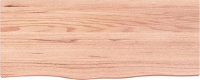 vidaXL Επιφ Τραπεζιού Αν Καφέ 100x40x(2-6)εκ. Επεξ. Μασίφ Ξύλο Δρυός
