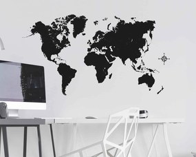 Διακοσμητικά αυτοκόλλητα τοίχου Black Map Ango