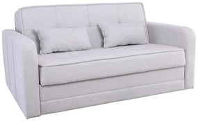 CAMAL Καναπές – Κρεβάτι με Αποθηκευτικό Χώρο, 2Θέσιος Ύφασμα Γκρι Ανοιχτό