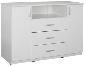 Μπουφές ADLER με 2 Ντουλάπια και 3 Συρτάρια Λευκό 120x45x85Y εκ. 120x45x85 εκ.