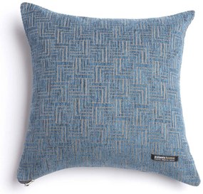 Μαξιλαροθήκη Διακοσμητική New Maze Classic Blue Aslanis Home 45X45 Βαμβάκι-Chenille