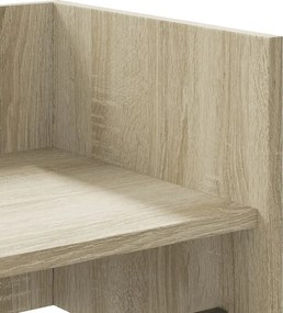 vidaXL Ράφι Τοίχου Sonoma Δρυς 100x35x30,5 εκ. Επεξεργασμένο Ξύλο