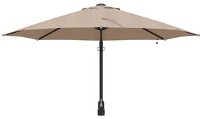 vidaXL Ομπρέλα Κήπου Ταμπά και Μαύρο 248 x 248 x 148 εκ.