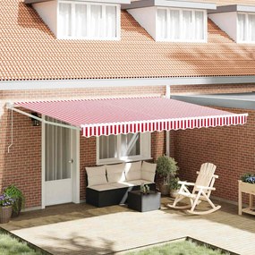 vidaXL Αντιανεμικό Κόκκινο και Λευκό 450 x 300 x 165 εκ
