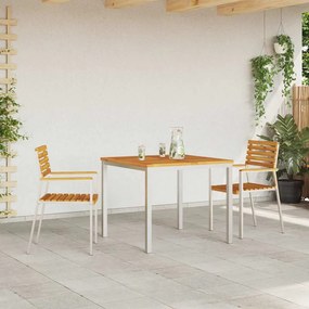 vidaXL Καρέκλα Κήπου 2 pcs Καφέ 56 x 54.5 x 87 εκ. Μασίφ ξύλο ακακίας