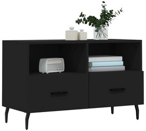 vidaXL Έπιπλο Τηλεόρασης Μαύρο 80 x 36 x 50 εκ. από Επεξεργασμένο Ξύλο