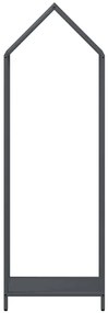 vidaXL Ράφι για καυσόξυλα Ανθρακί 40x25x120 cm Ατσάλι ψυχρής έλασης